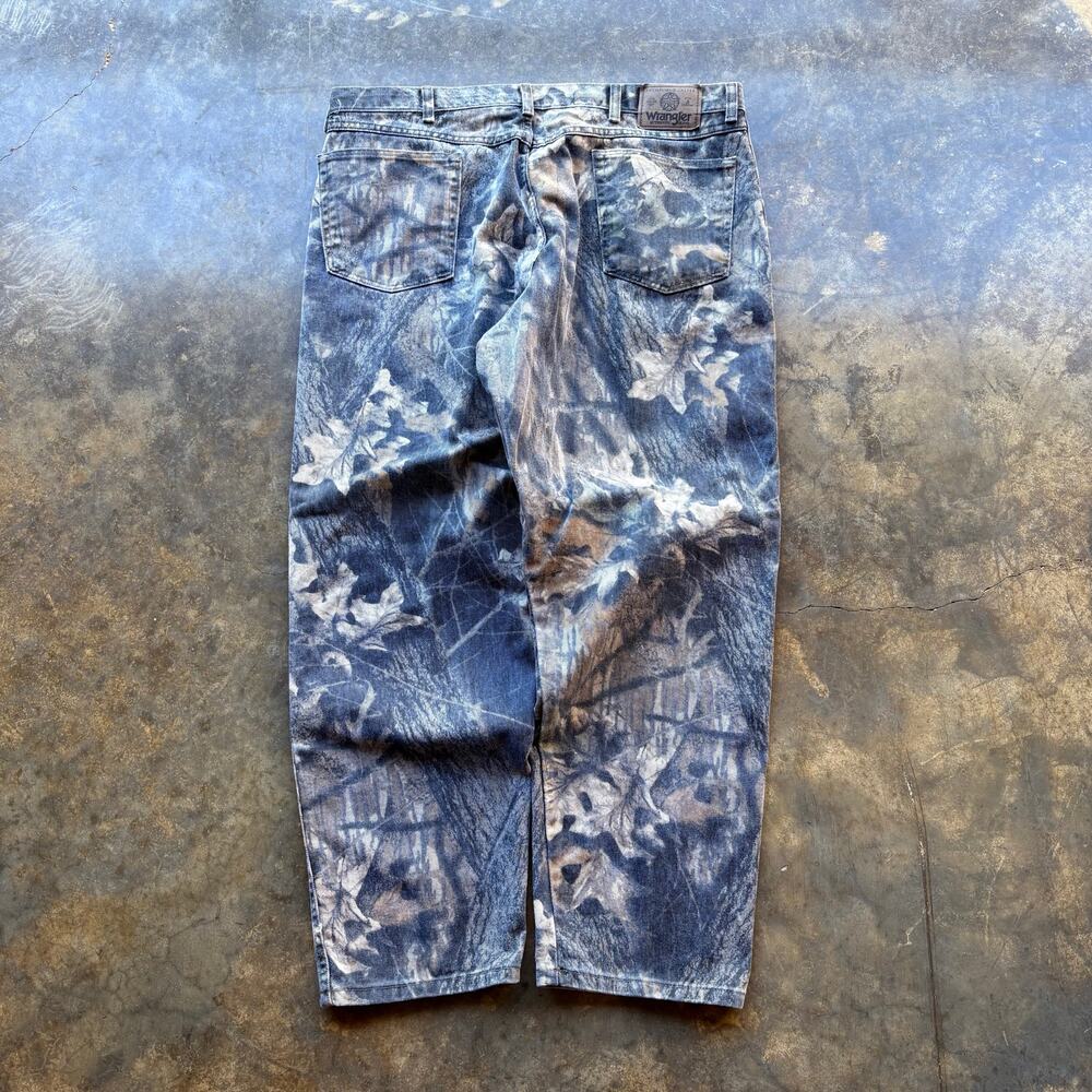 Vintage Baggy‎ Wrangler Camo Double Knee Jeans